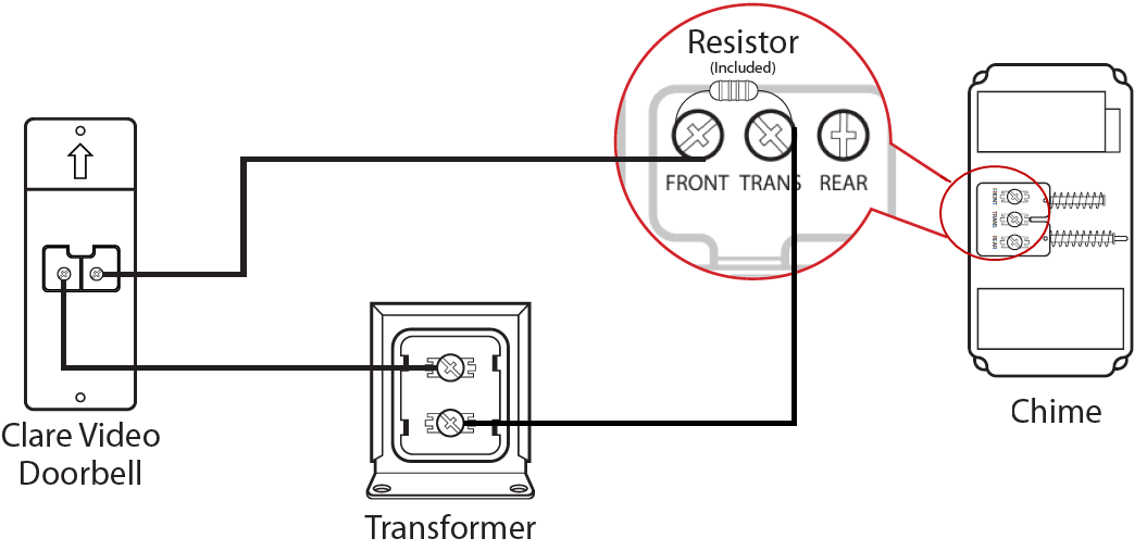 ring doorbell resistor wiring diagram